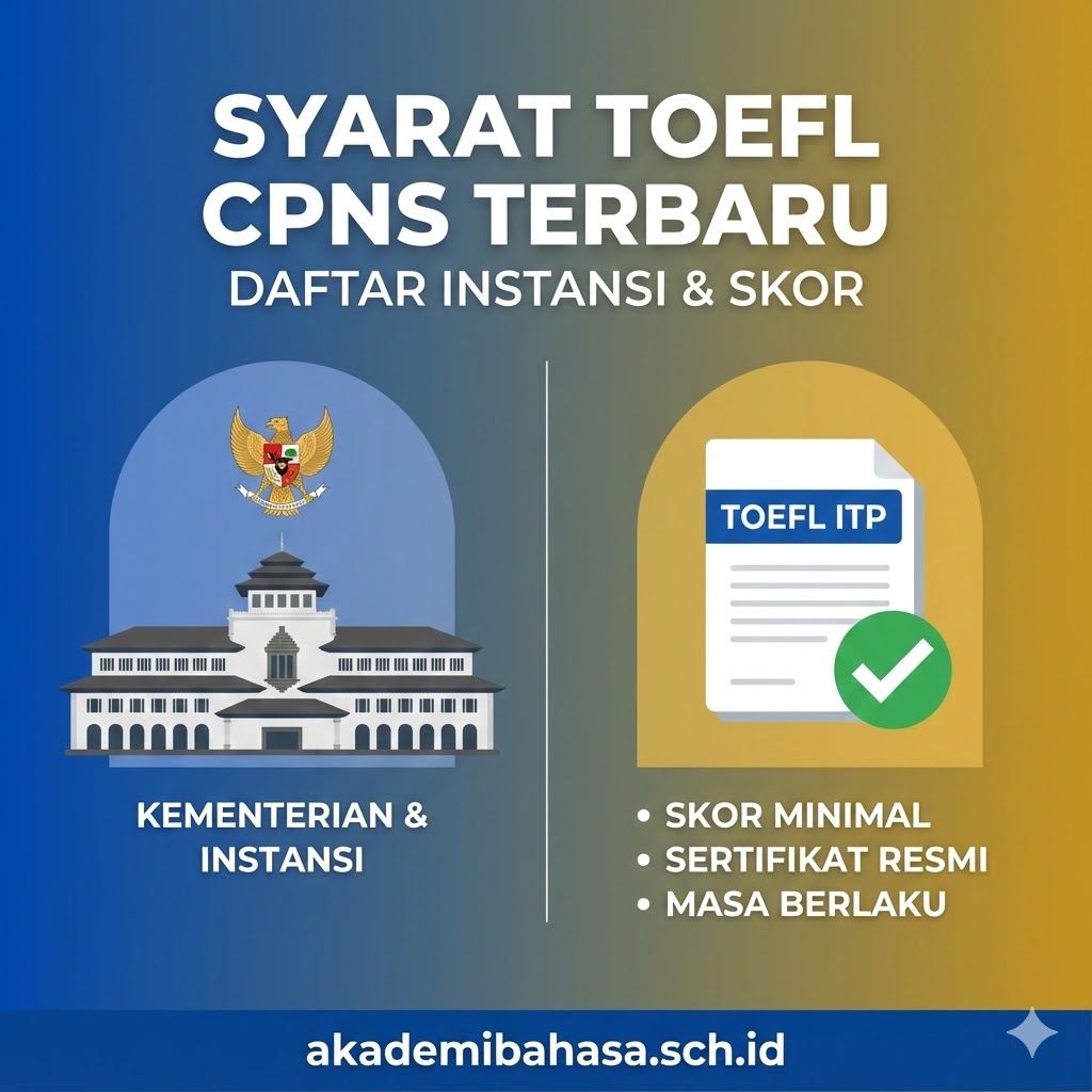 Persiapkan Sertifikat Toefl Itp Resmi Untuk Cpns Di Akademi Bahasa Asing