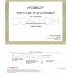 Sertifikat Toefl Itp Resmi Ets Dengan Certificate Of Achievement Dan Toefl Itp Score Report
