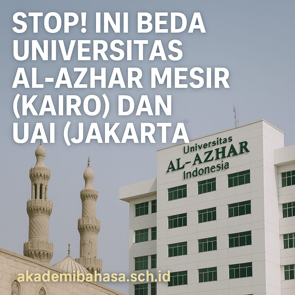 Stop Ini Beda Universitas Al Azhar Mesir Kairo Dan Uai Jakarta