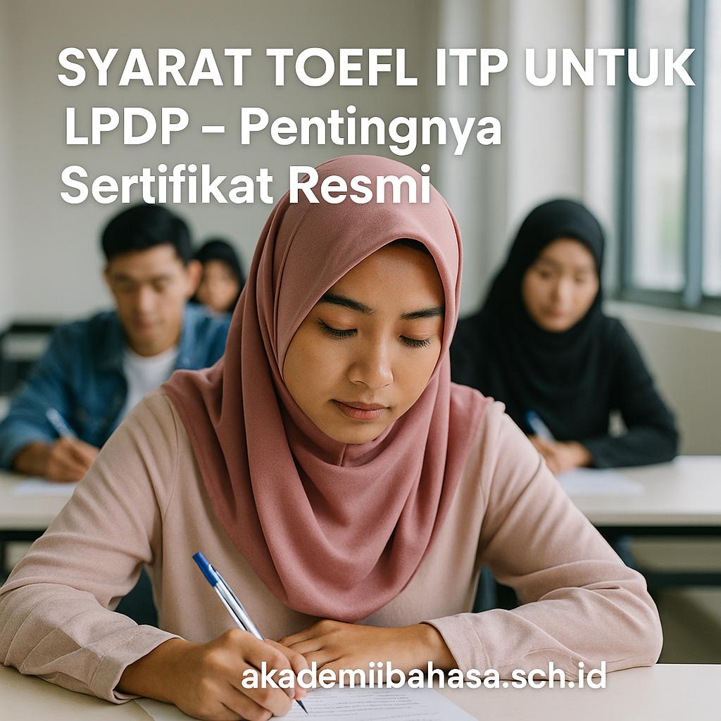 Syarat Toefl Itp Untuk Lpdp