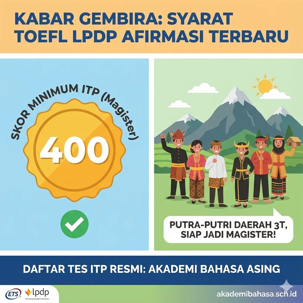 Syarat Toefl Lpdp Daerah Afirmasi Terbaru Skor 400 Bisa Jadi Magister