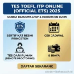 Tes Toefl Itp Online Official Ets