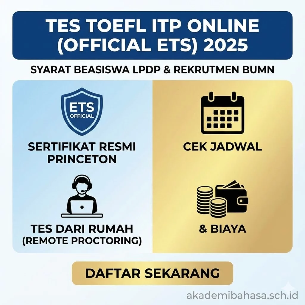 Tes Toefl Itp Online Official Ets