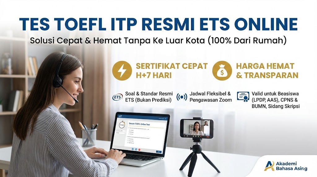 Tes Toefl Itp Online Resmi Ets