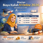 Biaya Kuliah S1 Online 2026 Pendaftaran SPP Hemat