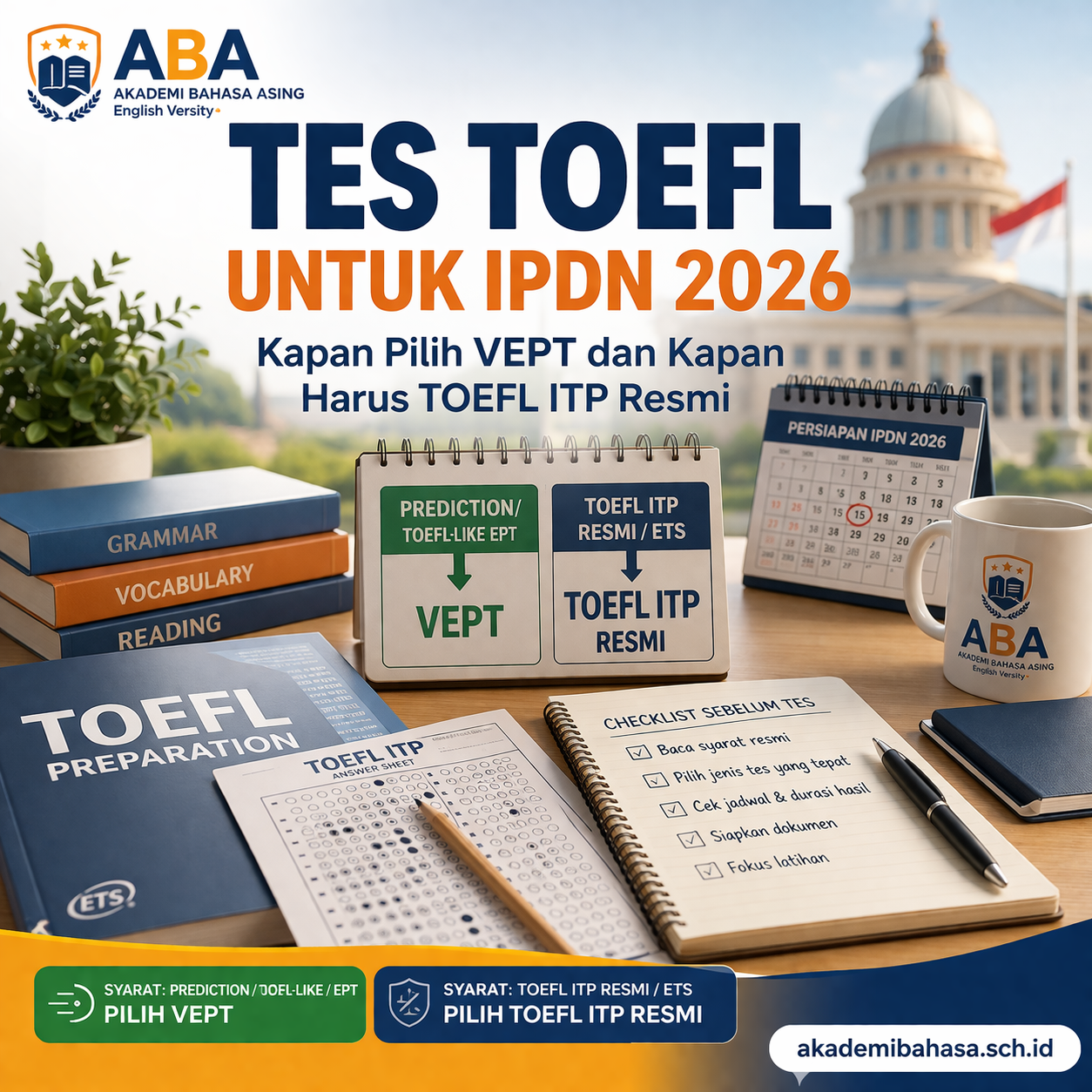 Tes TOEFL Untuk IPDN 2026
